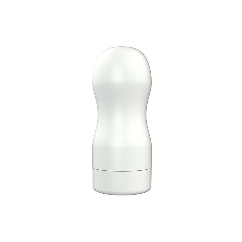 White Shell Masturbator med konveks kanal