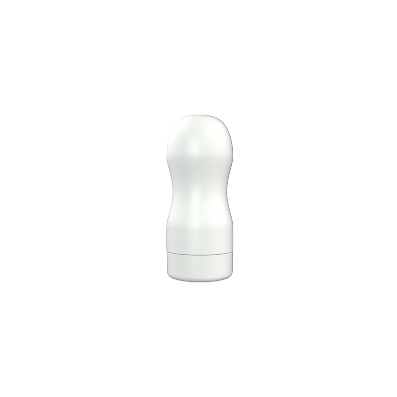 White Shell Masturbator med kuleperlekanal